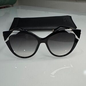 Furla Black Gradient Cat-Eye Sunglasses